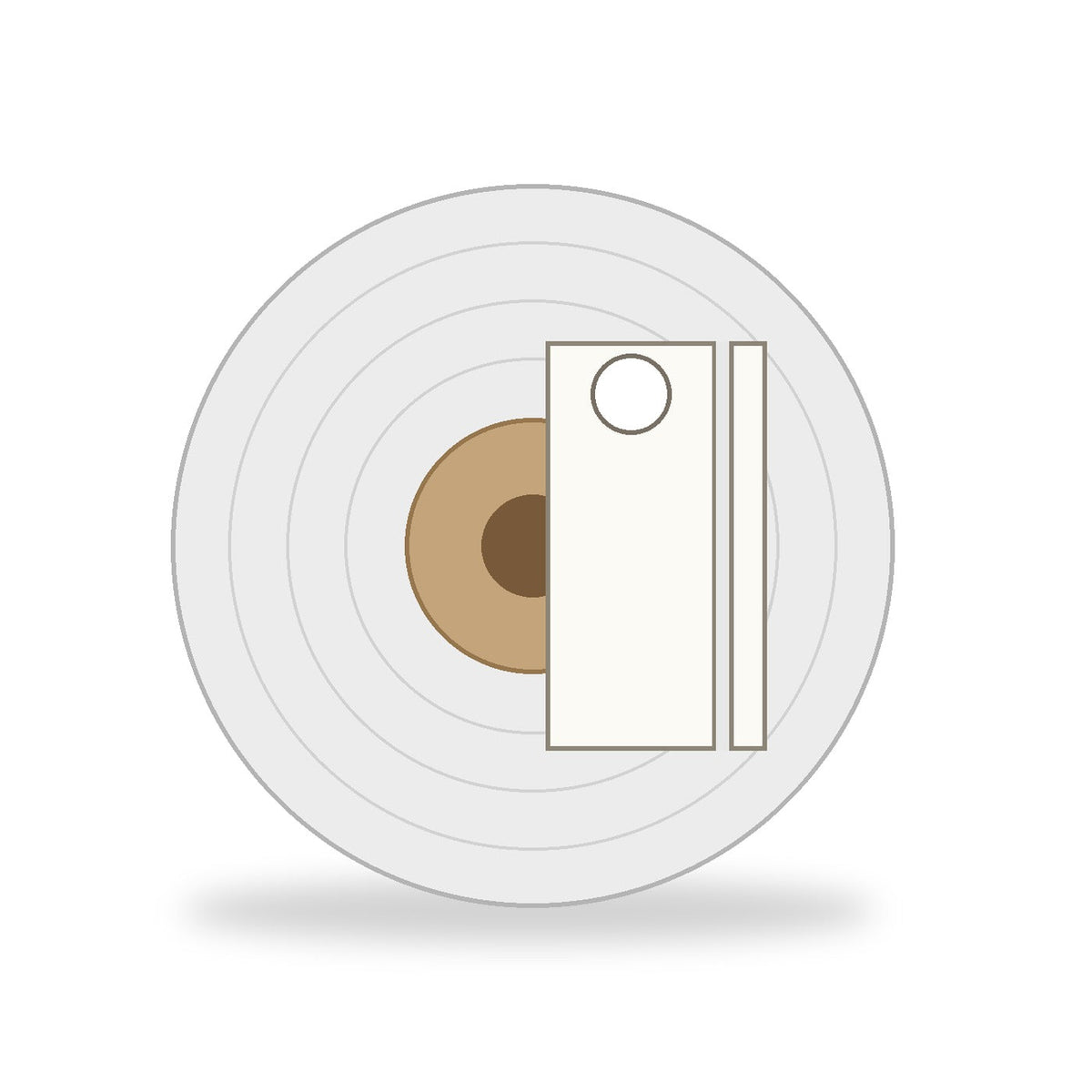 2.4 × 1 Direct thermal Paper Hang Tag — 03-02-1639