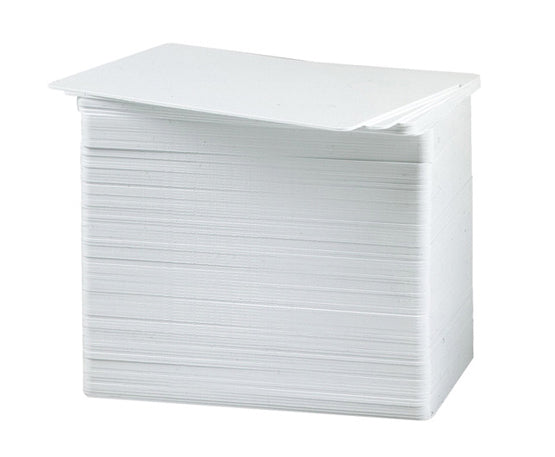 100 Blank White PVC Cards CR80: 30 Mil - Credit Card Size - cards2
