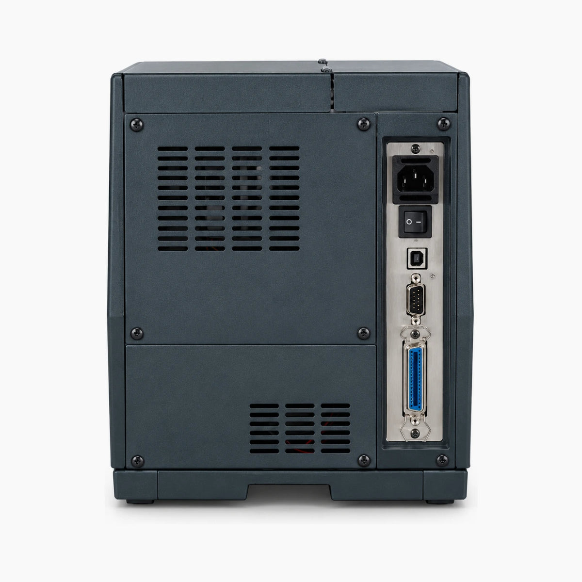 Datamax H-Class H-4212 industrial label printer, rear view
