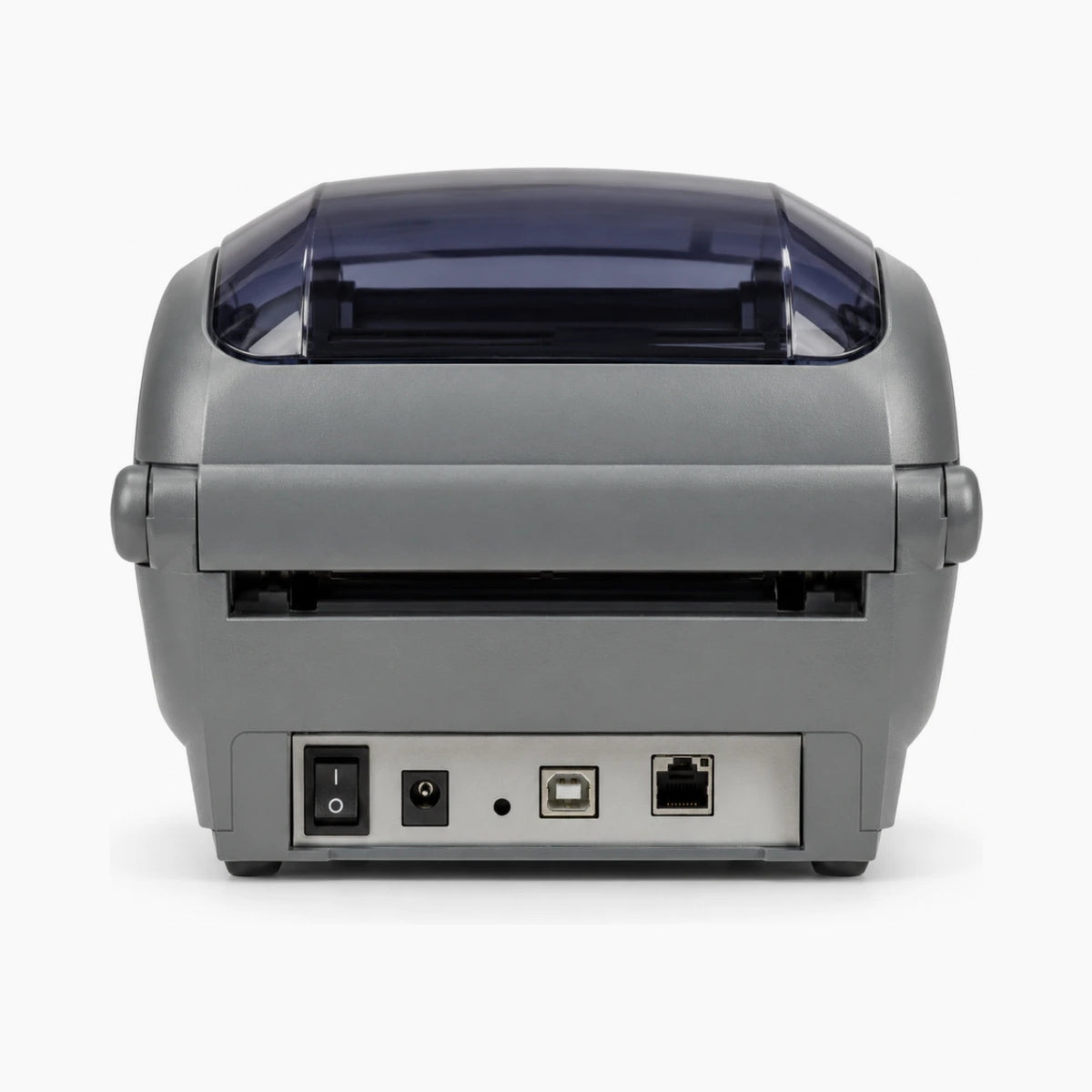 Zebra GK420T thermal transfer label printer rear view