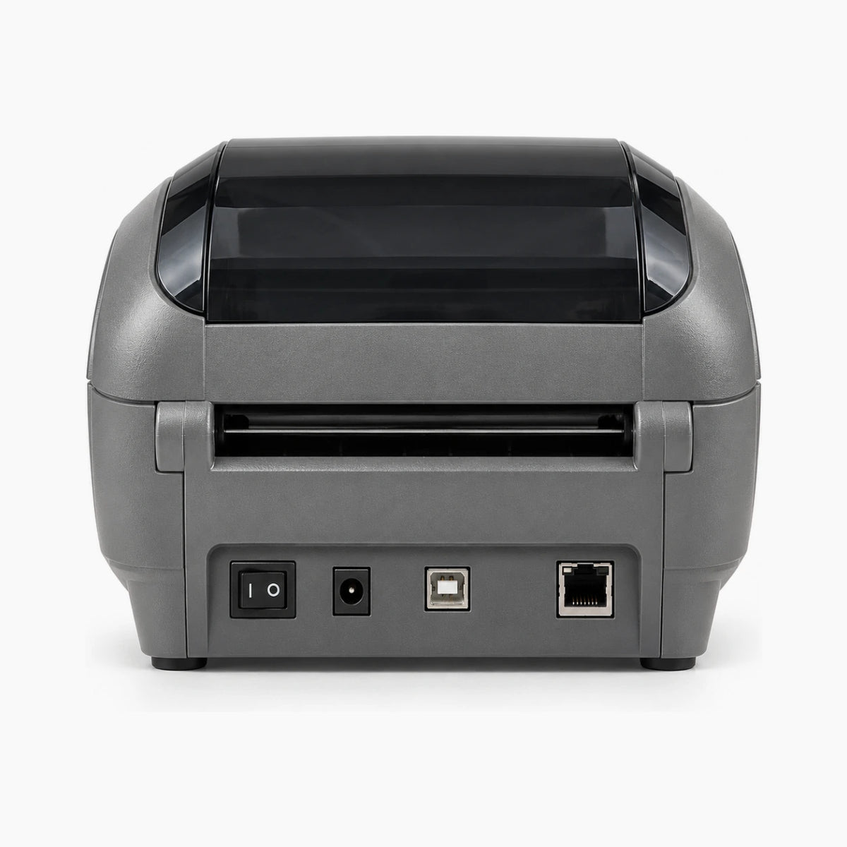 Zebra GK420d thermal label printer rear view