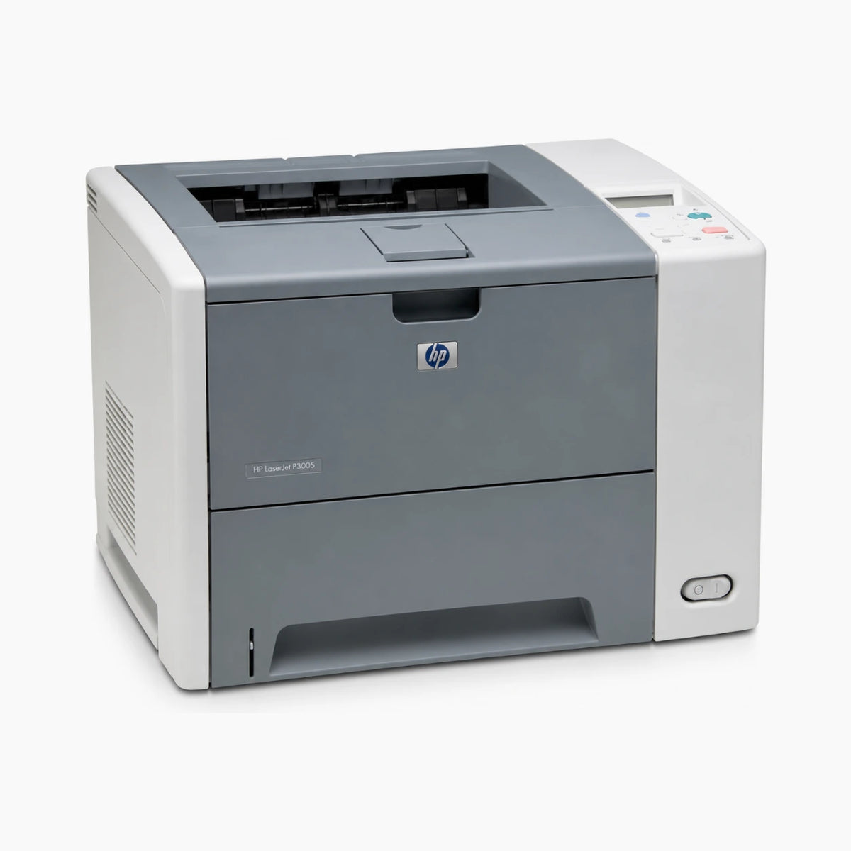 HP LaserJet P3005DN angled view