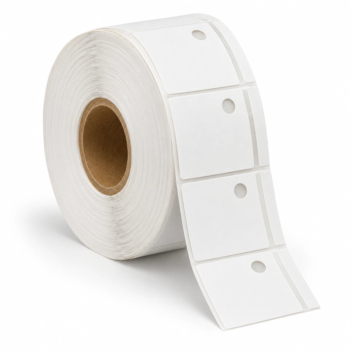 Roll of 2.4 x 1 inch paper hang tags