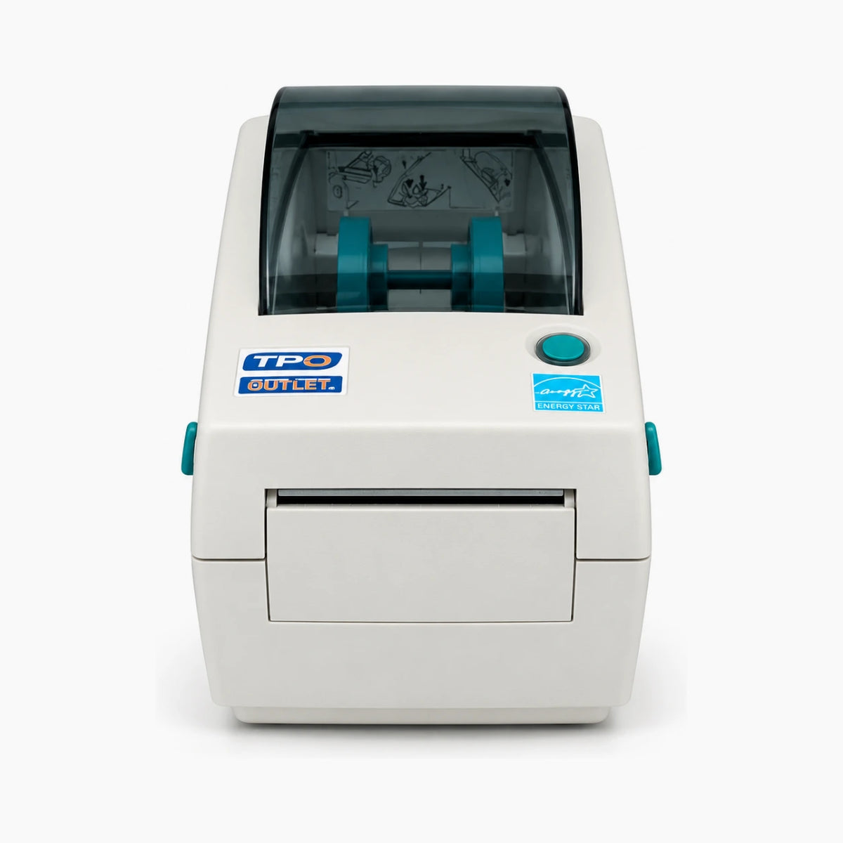 Zebra LP 2824 thermal label printer front view