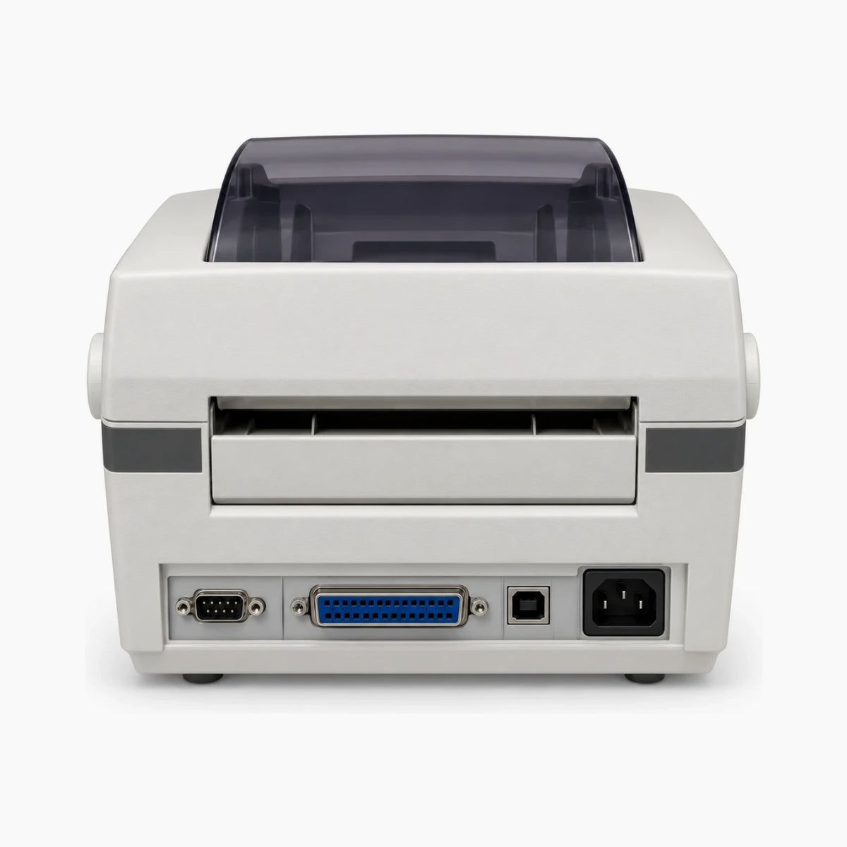OKI Data LD620D thermal receipt and barcode printer, rear view with ports
