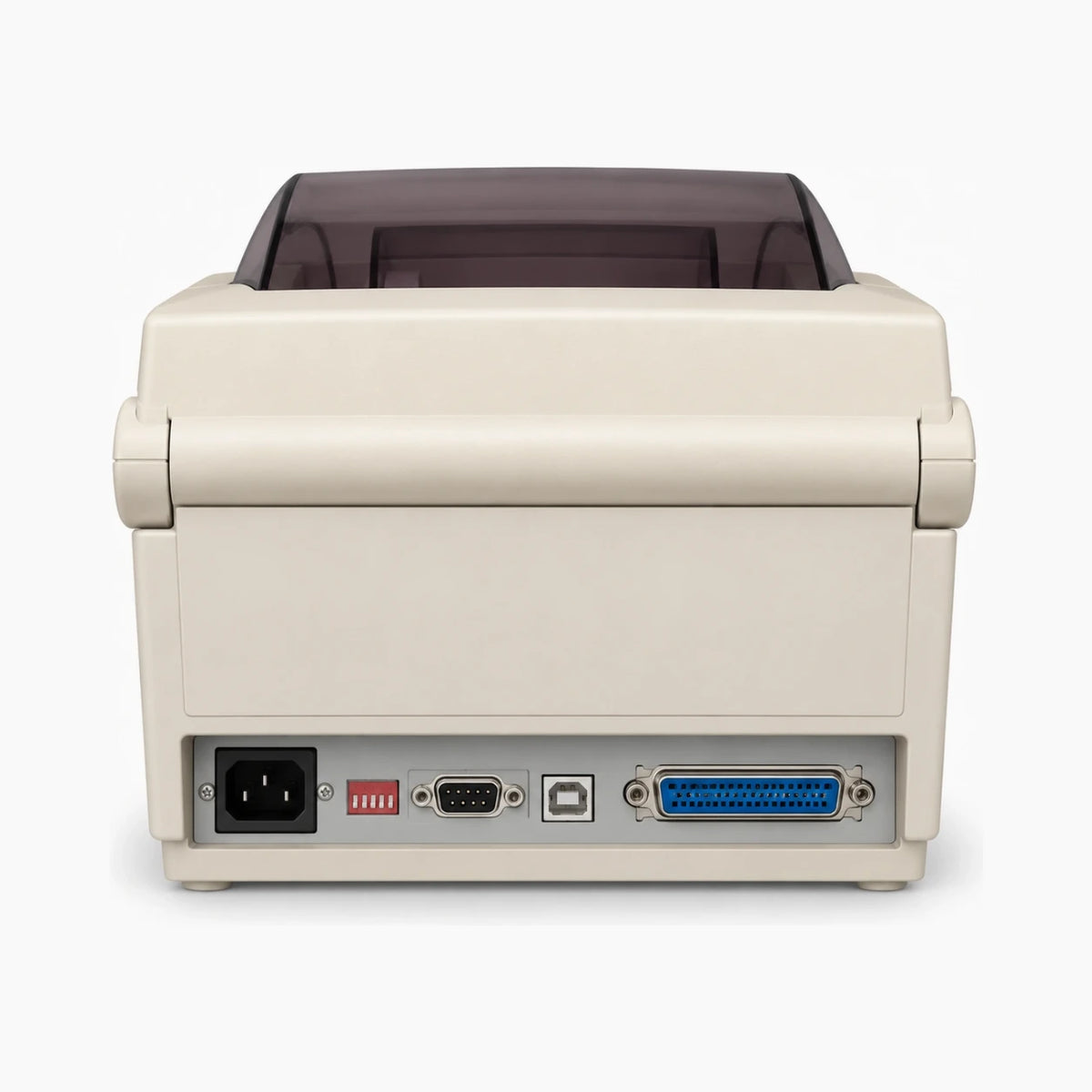 Samsung SRP-770 thermal receipt and barcode printer, rear view with ports