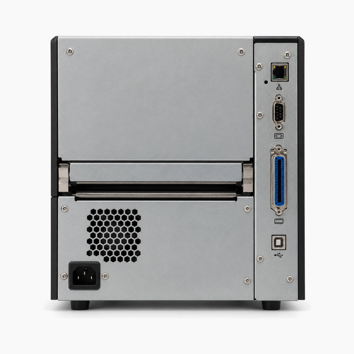 SATO GL408e industrial label printer rear view