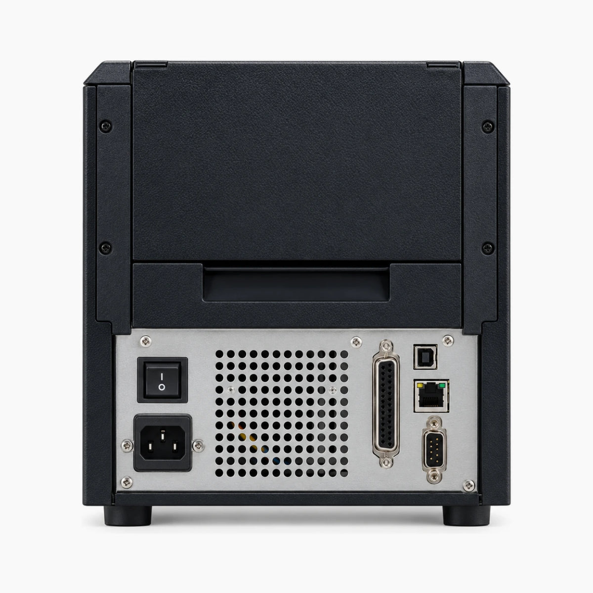 SATO M84Pro 2 industrial label printer, rear view