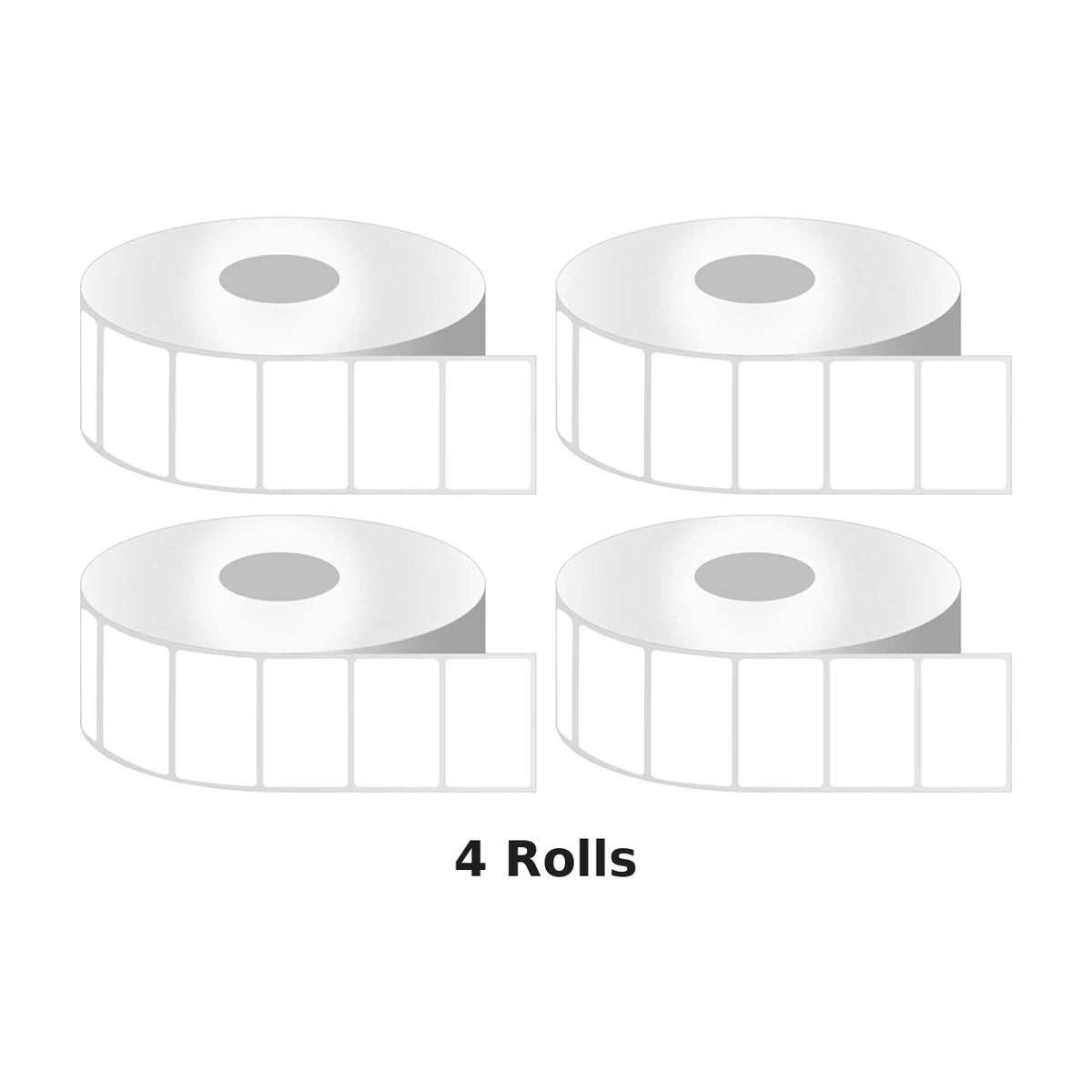 4 rolls of 2x1 direct thermal labels