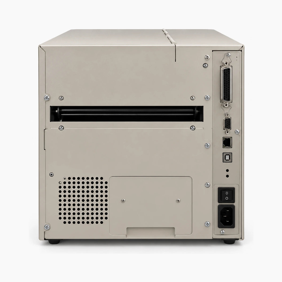 Zebra 105SL industrial label printer rear view