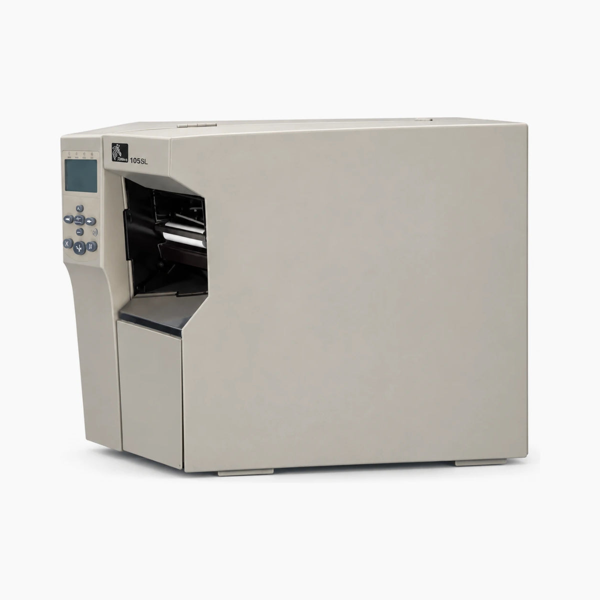 Zebra 105SL industrial label printer side view