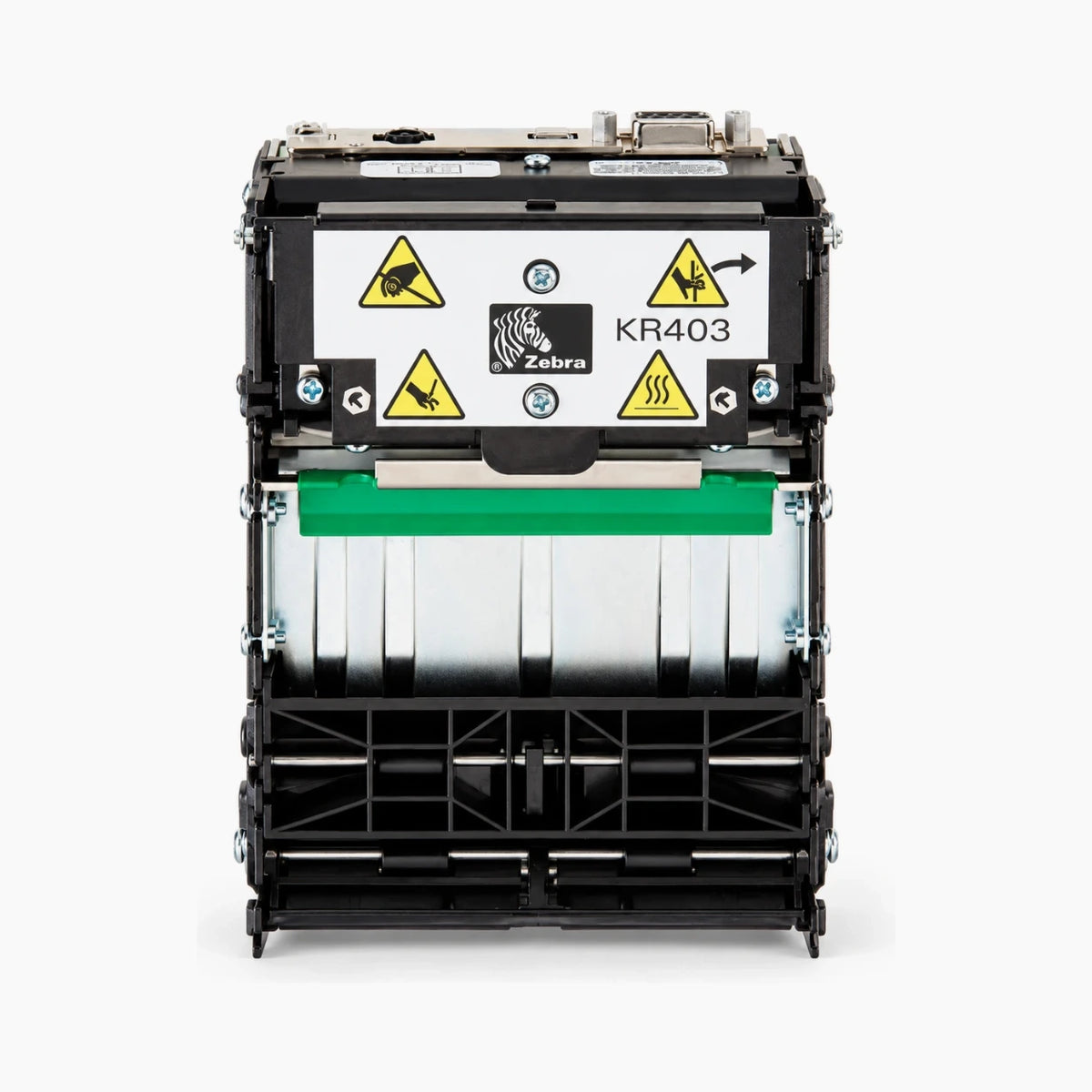 Zebra KR403 kiosk receipt printer, front view
