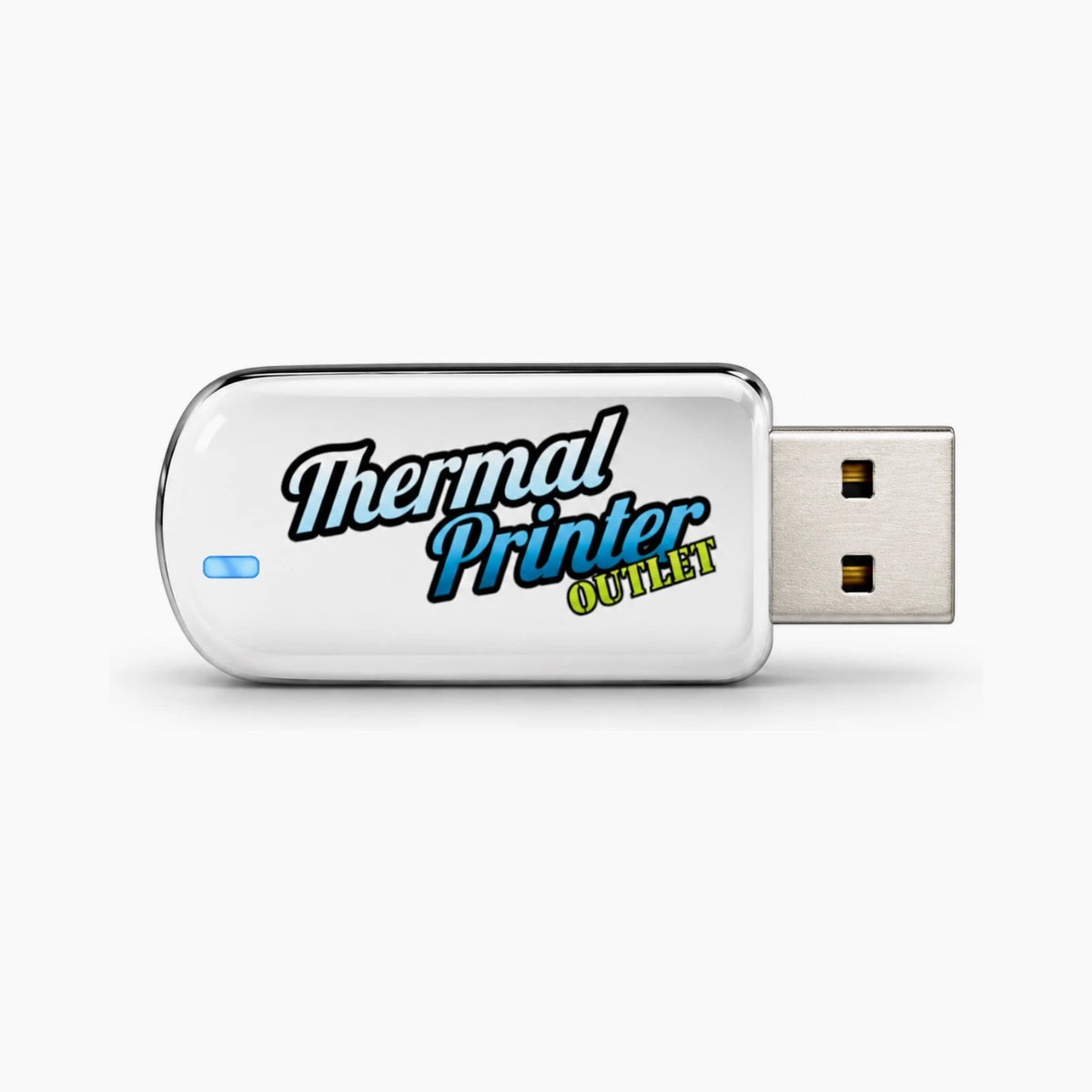 Zebra label printer USB drive side view