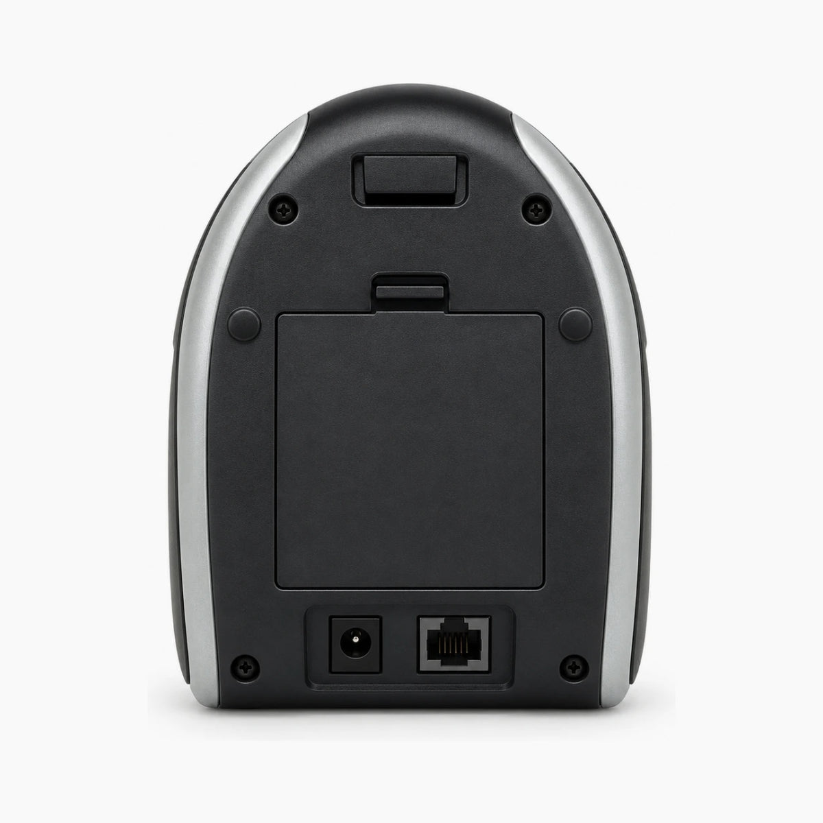 Zebra MZ320 mobile receipt printer, rear view