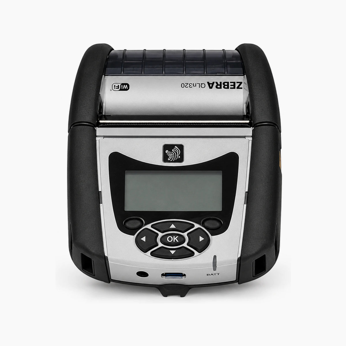 Zebra QLN320 mobile printer, front view