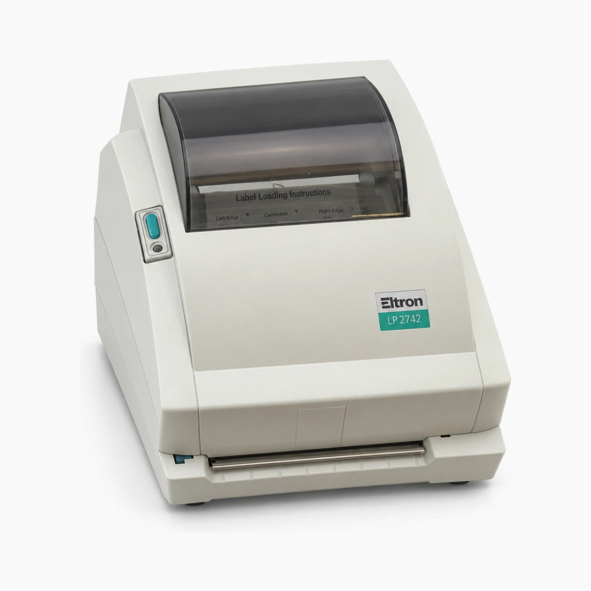 Zebra TLP-2742 thermal label printer, angled view