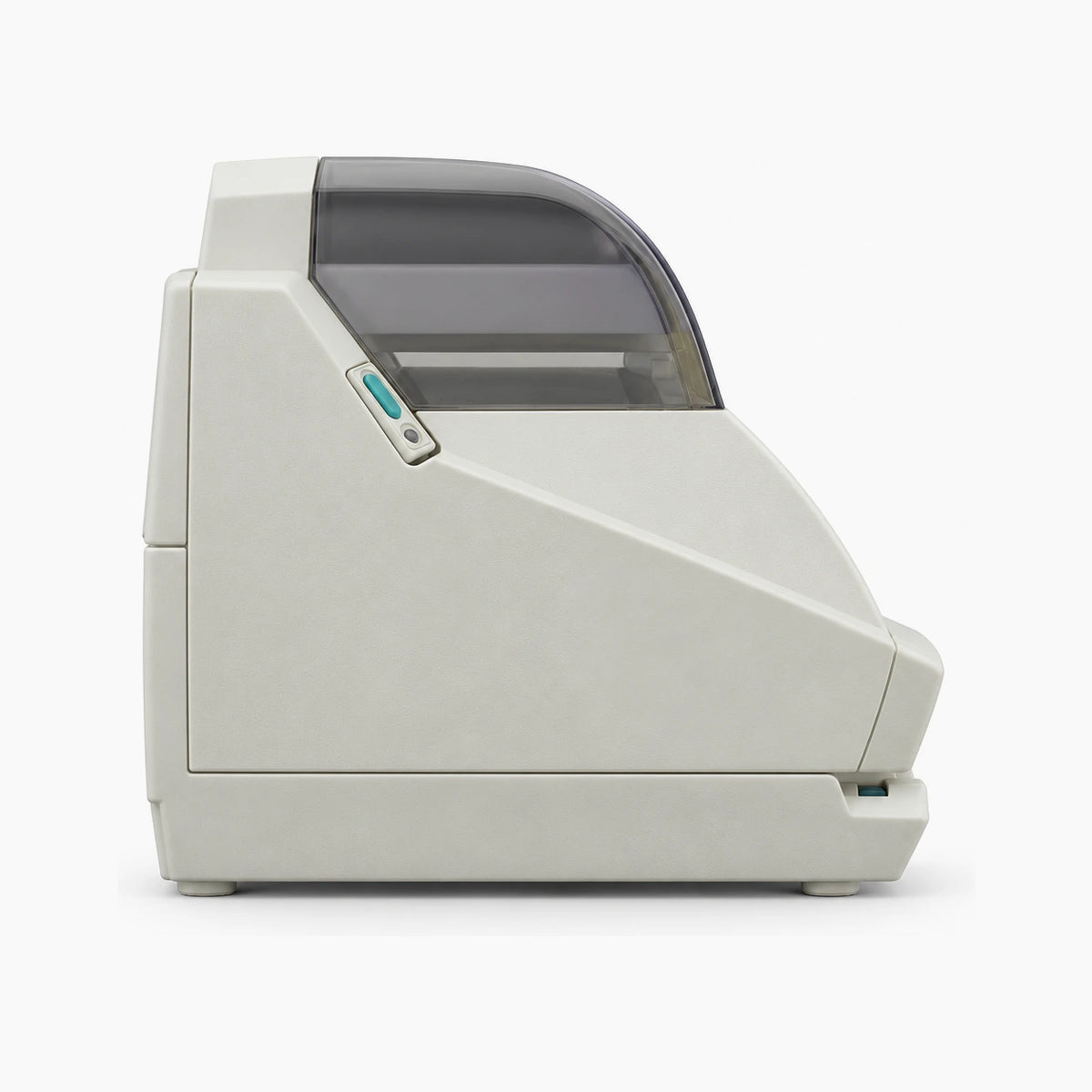 Zebra TLP-2742 thermal label printer, side view