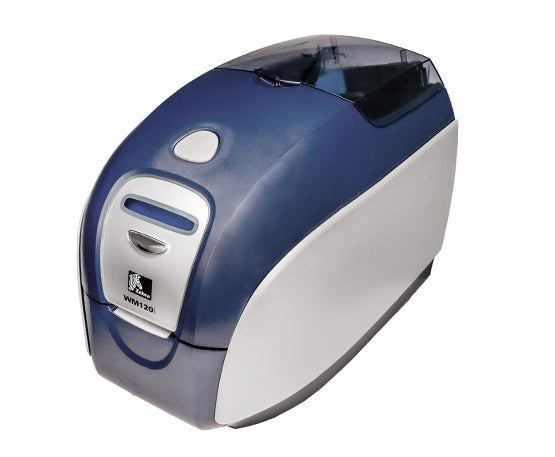 Zebra P120i WM120i Card Printer P120i + Driver & Manual - zebra wm120i-angle