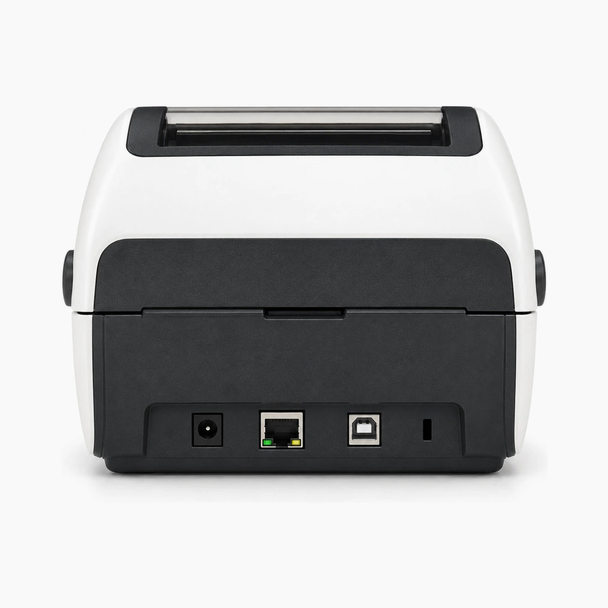 Zebra ZD420 direct thermal label printer, rear view