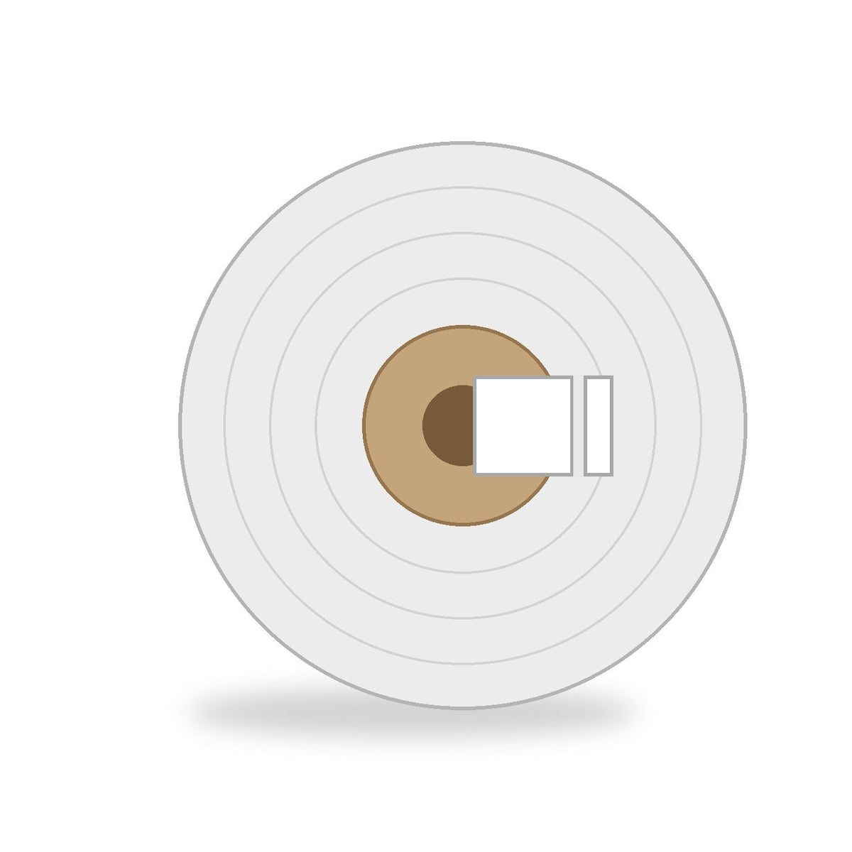 0.75 × 0.75 Direct thermal Paper Die-cut Rectangular — 03-02-1825