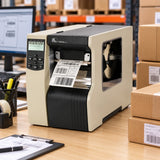 Zebra 140Xi4 industrial label printer in use