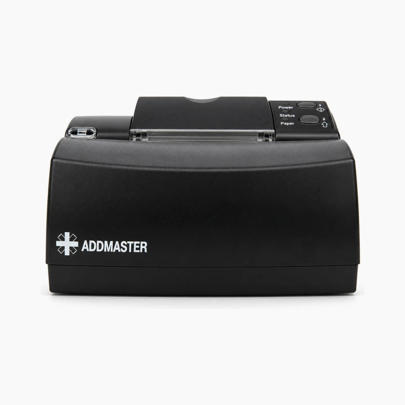 Addmaster thermal bank teller validation printer, front view