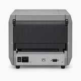 Avery Dennison 64-04 industrial barcode label printer, rear view