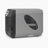 Avery Dennison 64-04 industrial barcode label printer, side view