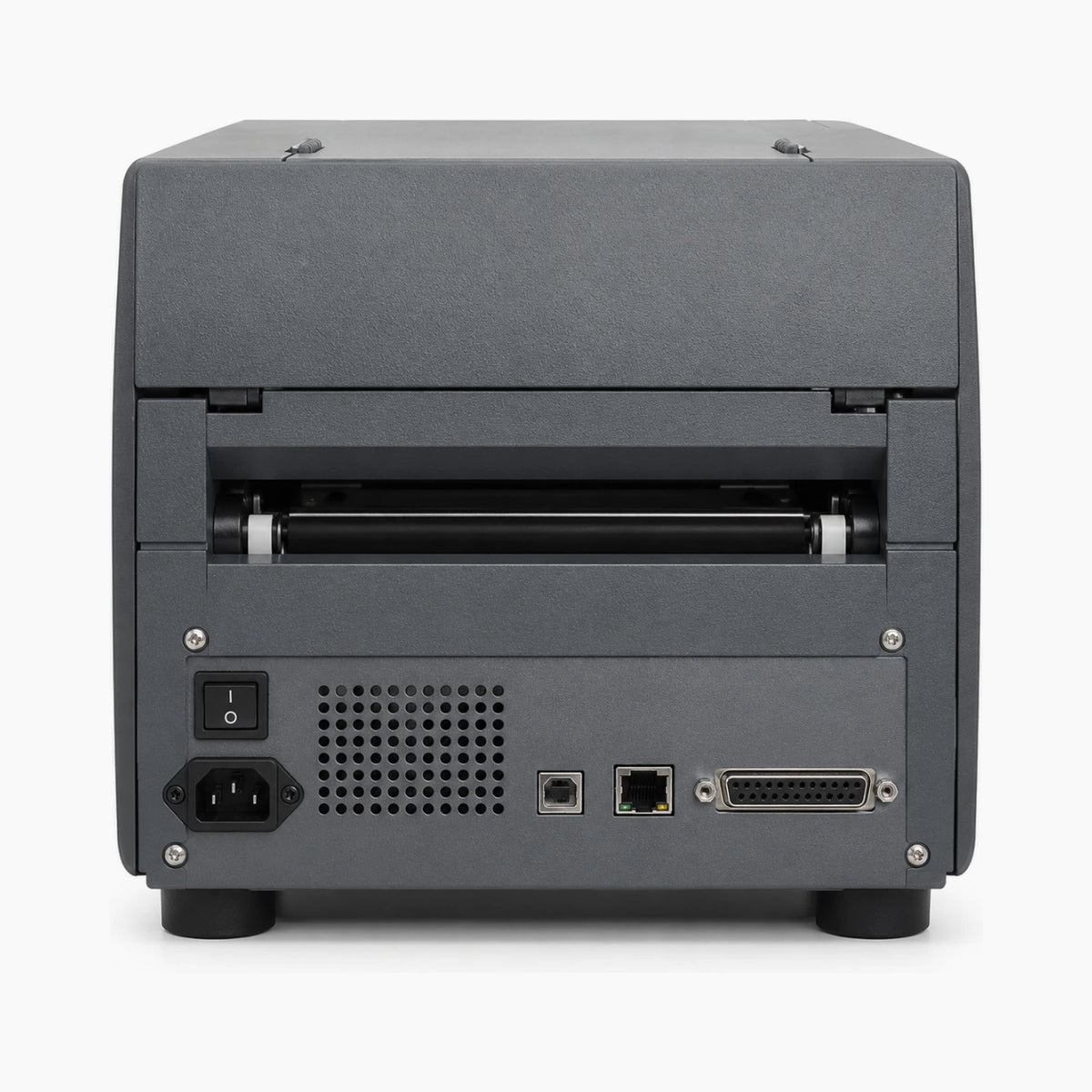 Datamax I-Class I-4606e Mark II industrial label printer, rear view