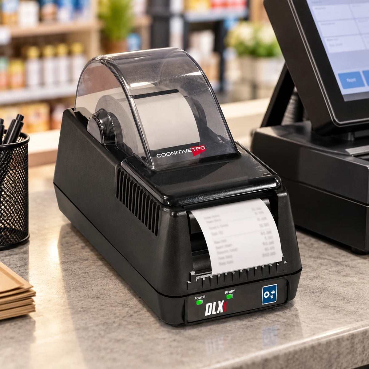 CognitiveTPG Advantage DLXi DBD24 thermal label printer in use