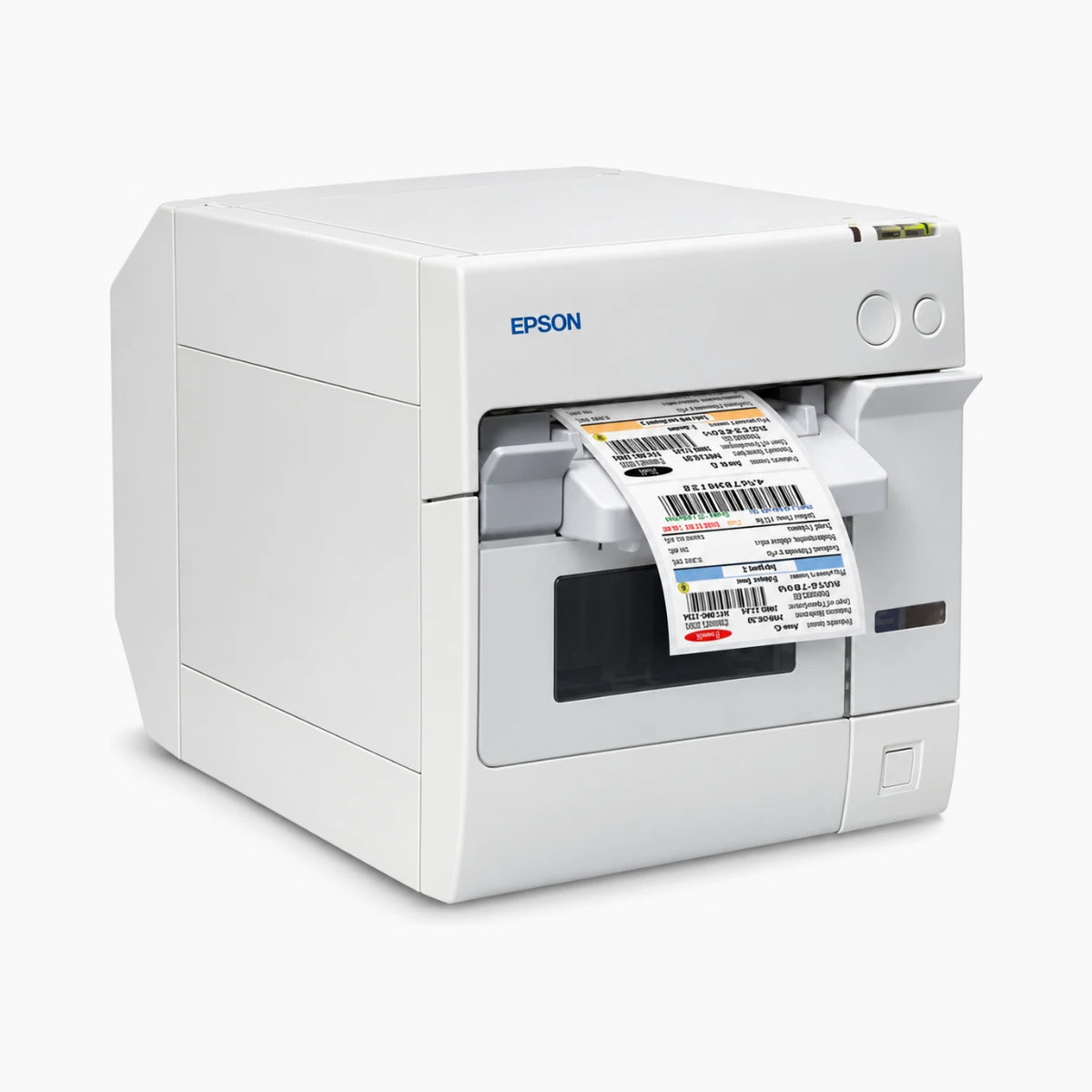 Epson ColorWorks TM-C3400 inkjet label printer angled view