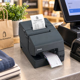 Epson TM-H6000II multifunction receipt printer in use