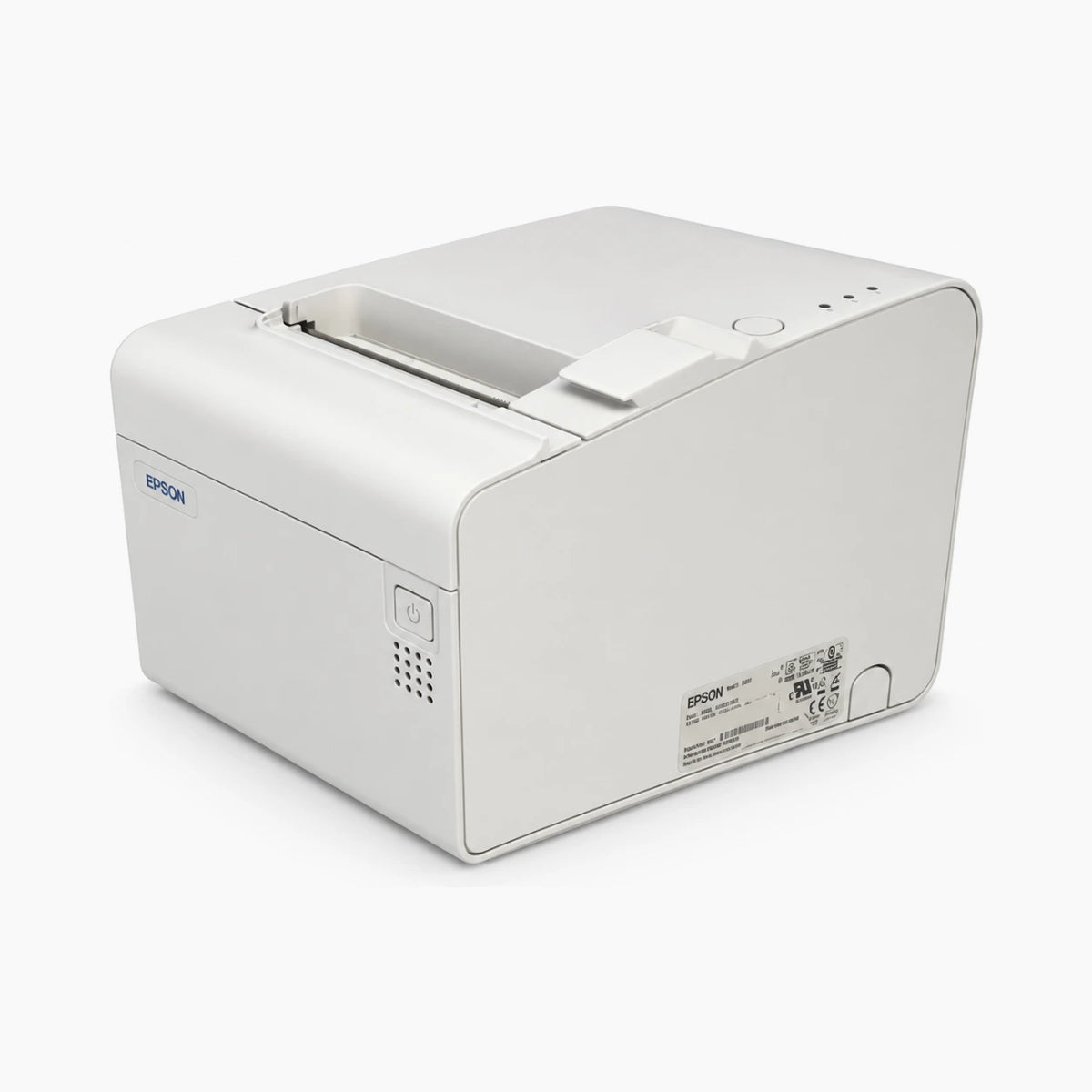 Epson TM-T90 thermal receipt printer, side view