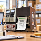 Fox IV TwinPrint packing slip and shipping label printer in use