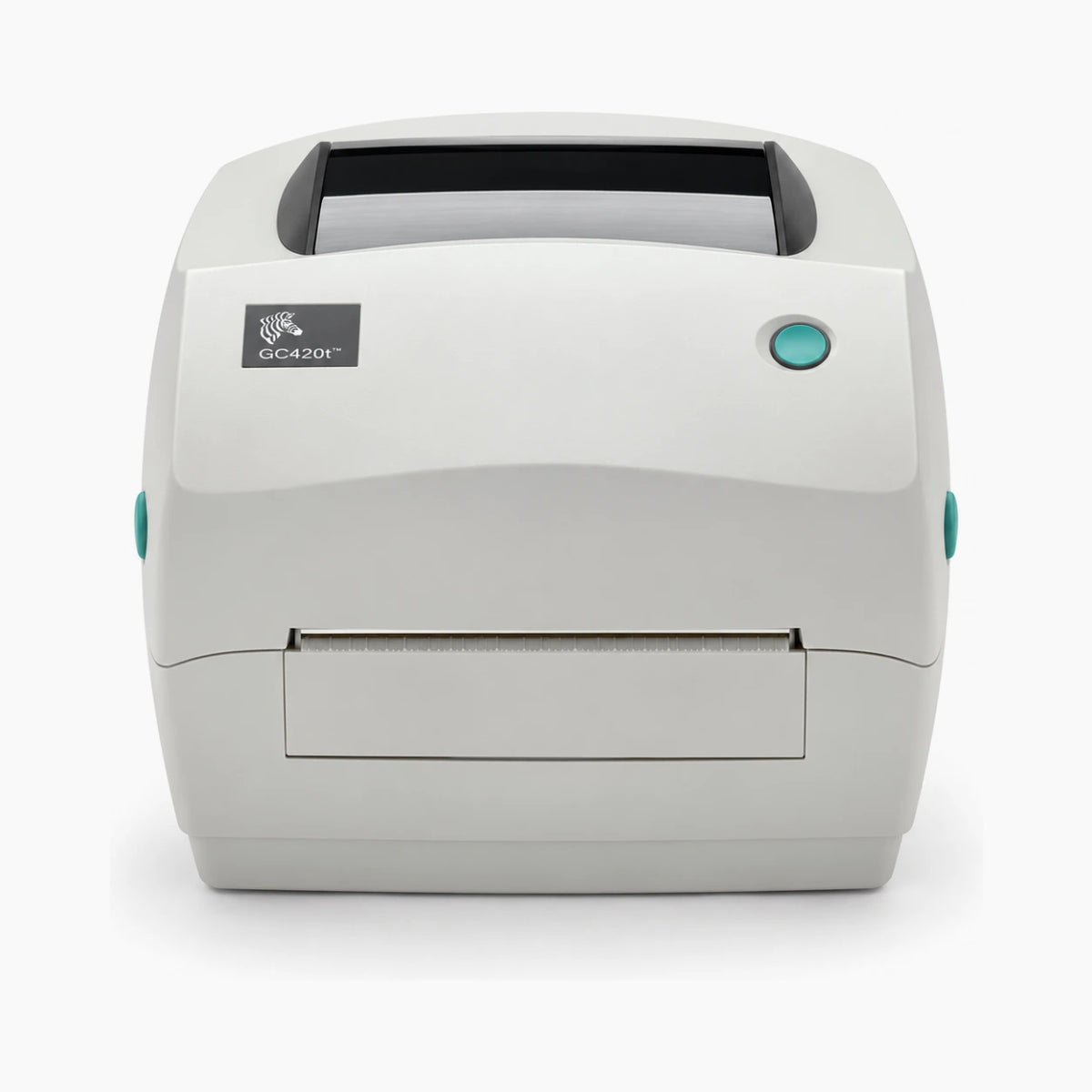 Zebra GC420t thermal transfer label printer front view