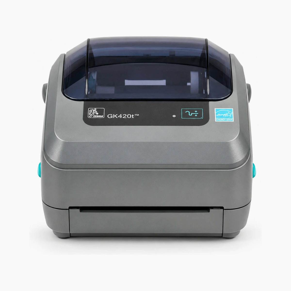 Zebra GK420T thermal transfer label printer front view