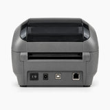 Zebra GK420d thermal label printer rear view