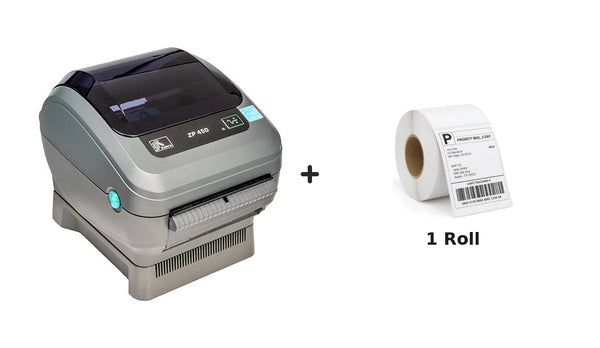 Zebra ZP-450 Thermal Label Printer ZP450 + Driver & Manual