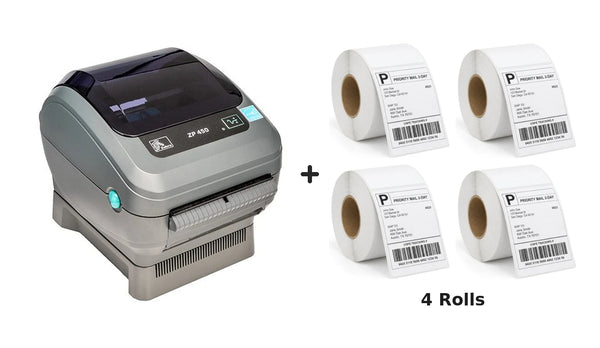 Zebra ZP-450 Thermal Label Printer ZP450 + Driver & Manual