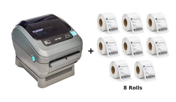 Zebra ZP-450 Thermal Label Printer ZP450 + Driver & Manual