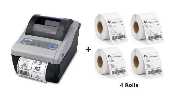 SATO CG412 Desktop Thermal Label Barcode Printer