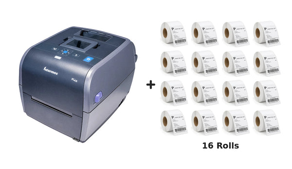 Intermec PC43T Thermal Label Printer + Driver & Manual