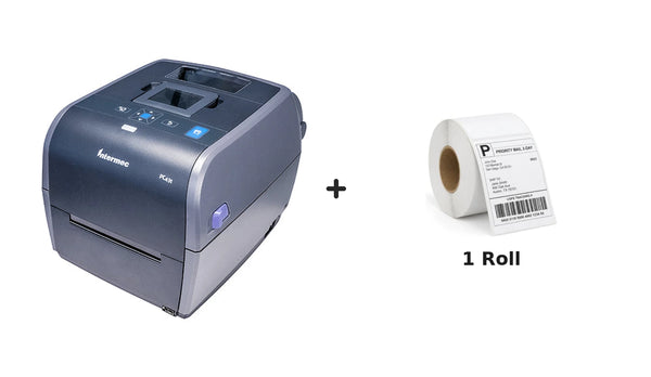 Intermec PC43T Thermal Label Printer + Driver & Manual