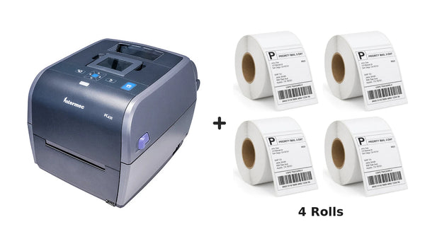 Intermec PC43T Thermal Label Printer + Driver & Manual