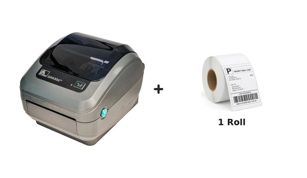 Zebra GX-430D Thermal Label Printer GX430D + Driver & Manual