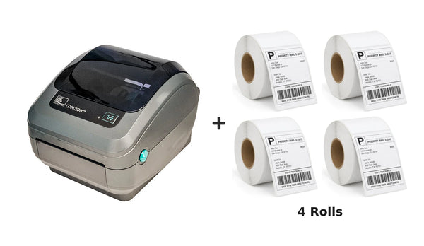 Zebra GX-430D Thermal Label Printer GX430D + Driver & Manual