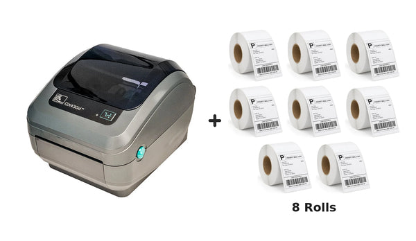 Zebra GX-430D Thermal Label Printer GX430D + Driver & Manual