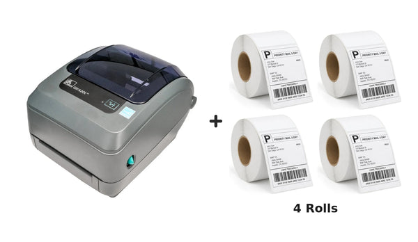 Zebra GK-420T Thermal Label Printer GK420T + Driver & Manual