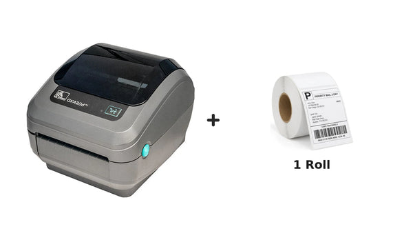 Zebra GK-420D Thermal Label Printer GK420D + Driver & Manual