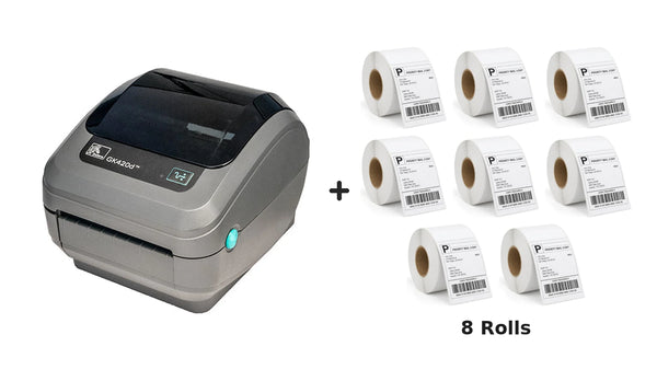 Zebra GK-420D Thermal Label Printer GK420D + Driver & Manual